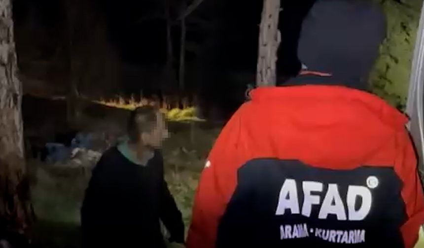 Bolu’da kaybolan zihinsel engelli vatandaş 20 saat sonra sağ bulundu