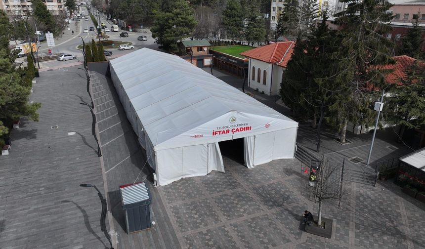 Bolu Belediyesi İftar Çadırı Ramazan Ayına Hazır