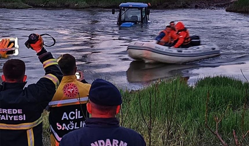 Bolu’da derede mahsur kalan çiftçi kurtarıldı