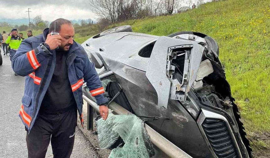 Dörtdivan’da TEM Otoyolu’nda Feci Kaza: 1 Ağır Yaralı